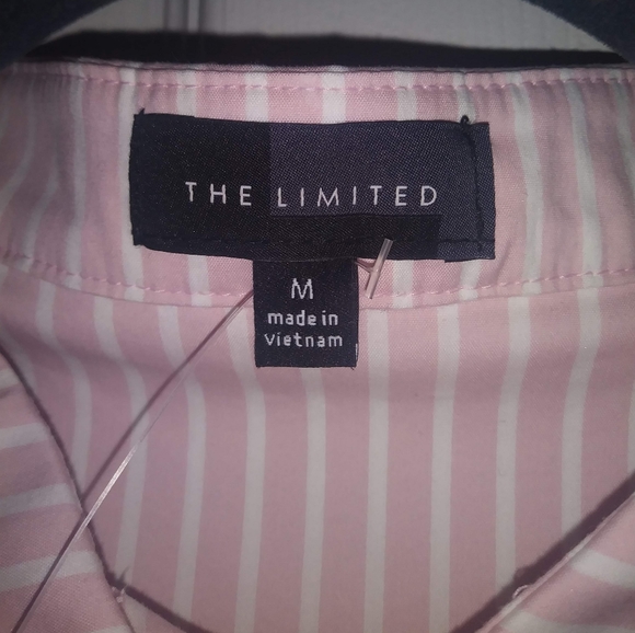 Limited Pink Pin Stripe Button Down NWT - Picture 2 of 4